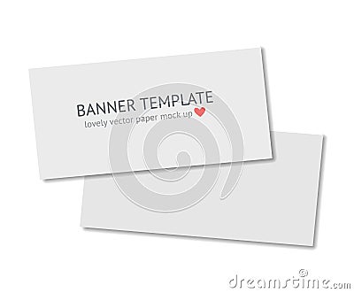 Blank flyer with shadow isolated on dark background to replace your design Vector Illustration