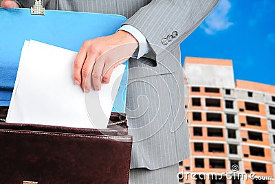 Blank form of the contract Stock Photo