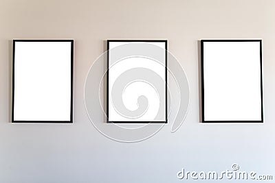 Blank frame mock up. Stock Photo