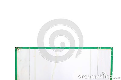 Blank glass cube Stock Photo