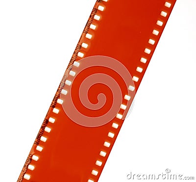 Blank grained film strip texture Stock Photo