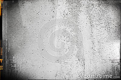 Blank grained and scratched film strip background Stock Photo