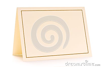 Blank greeting card Stock Photo