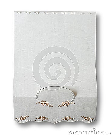 Blank greeting card Stock Photo