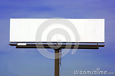 Blank Highway billboard Stock Photo