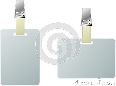 Blank identifications vector illustration Vector Illustration