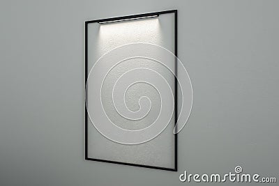 Blank illuminated frame Stock Photo