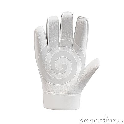 a blank image of a soccer glove isolated on a white background Stock Photo
