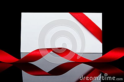 Blank invitation Stock Photo