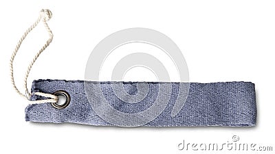 Blank jeans advertise label Stock Photo