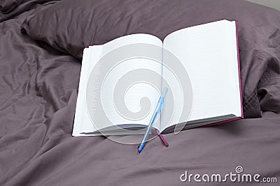 Blank journal or diary Stock Photo