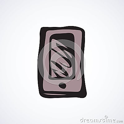 Mobile phone. Vector symbol Vector Illustration