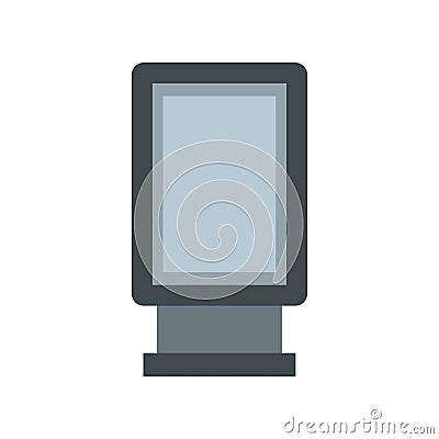 Blank lightbox icon in flat style Vector Illustration