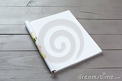 Blank Magazine pages Stock Photo