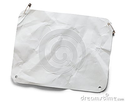 Blank Marathon Bib Stock Photo