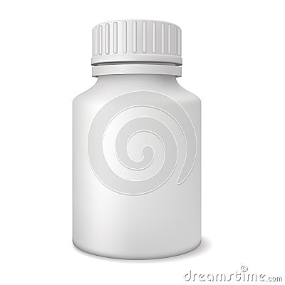 Blank medicine bottle Vector Illustration