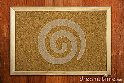 Blank Memo Cork Board Stock Photo