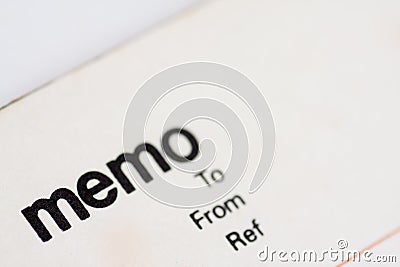Blank memo pad notebook Stock Photo