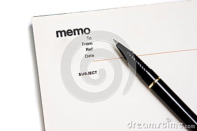 Blank memo pad notebook Stock Photo