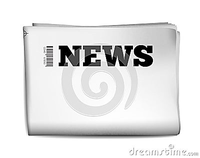 Blank newspaper Vector Illustration