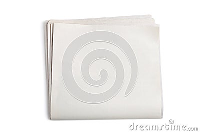 Blank Newspaper Stock Photo