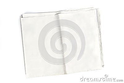 Blank newspaper for your content Stock Photo