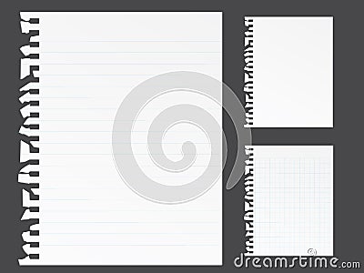 Blank note paper Vector Illustration