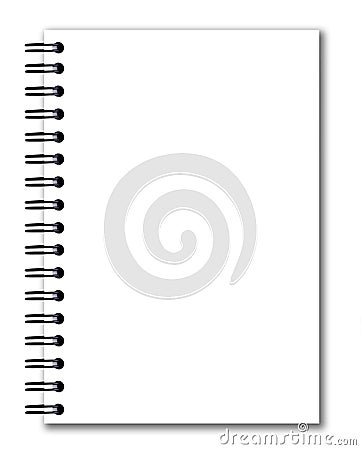 Blank notebook Stock Photo