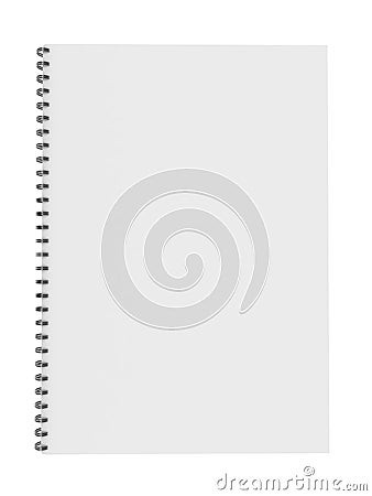 Blank notebook isolated Stock Photo