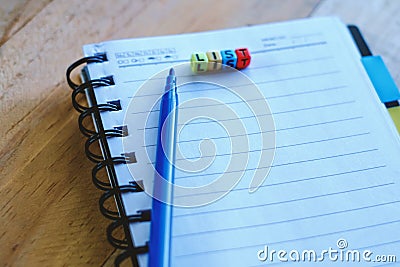 Plan to do list on paper Stock Photo