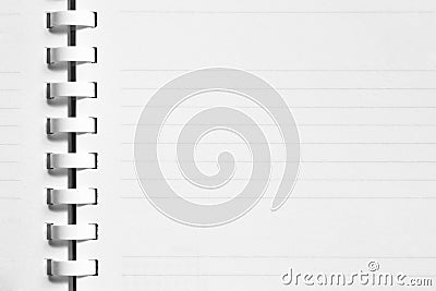 Blank notebook page Stock Photo