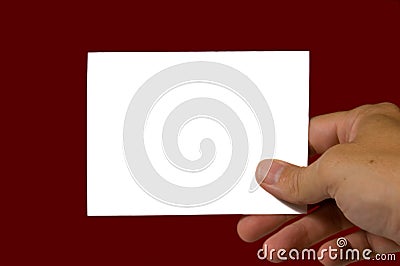 Blank Notecard Stock Photo