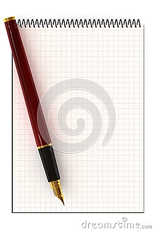 Blank Notepad Stock Photo