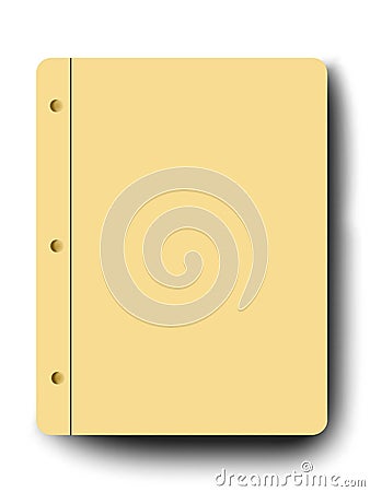 Blank notepad Stock Photo