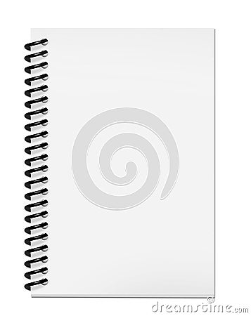 Blank notepad with clipping path Stock Photo