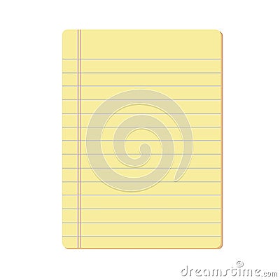 Blank notepad vector Vector Illustration