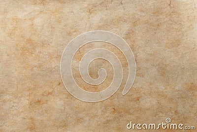 Blank Old Parchment Paper. Stock Photo