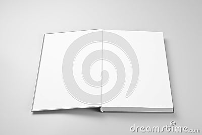 Blank open book Stock Photo