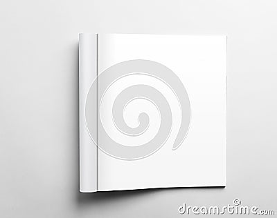 Blank open magazine Stock Photo