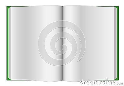 Blank opened book Vector Illustration