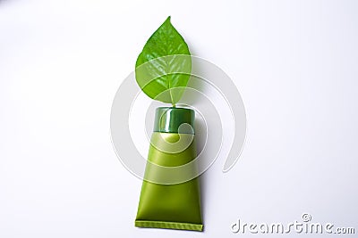 Green cosmetic Stock Photo