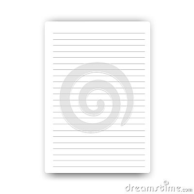 Blank Page notebook vector Vector Illustration