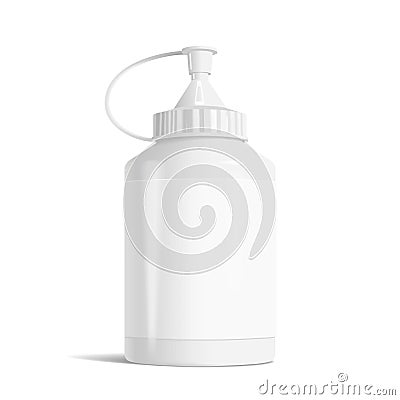 Blank paint bottle Stock Photo