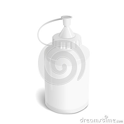 Blank paint bottle Stock Photo