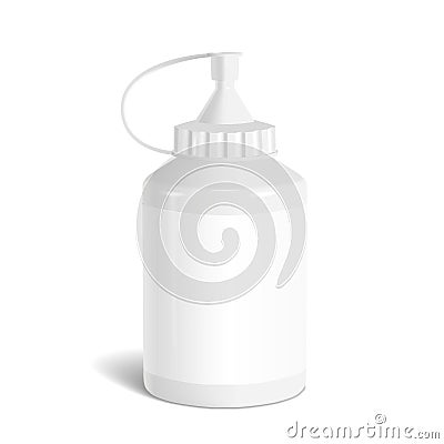 Blank paint bottle Stock Photo