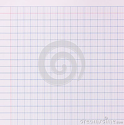 Blank paper background - blue grid pattern Stock Photo
