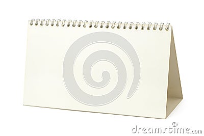 Blank paper calendar Stock Photo