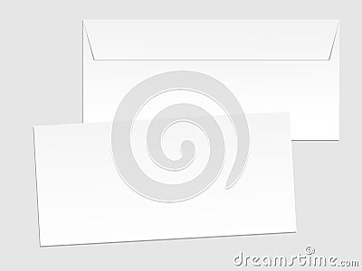 Blank paper envelopes for your design. Vector envelopes template Vector Illustration