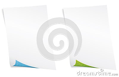 Blank paper. Environment concept. Vector Illustration