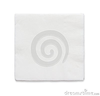 Blank paper napkin Stock Photo